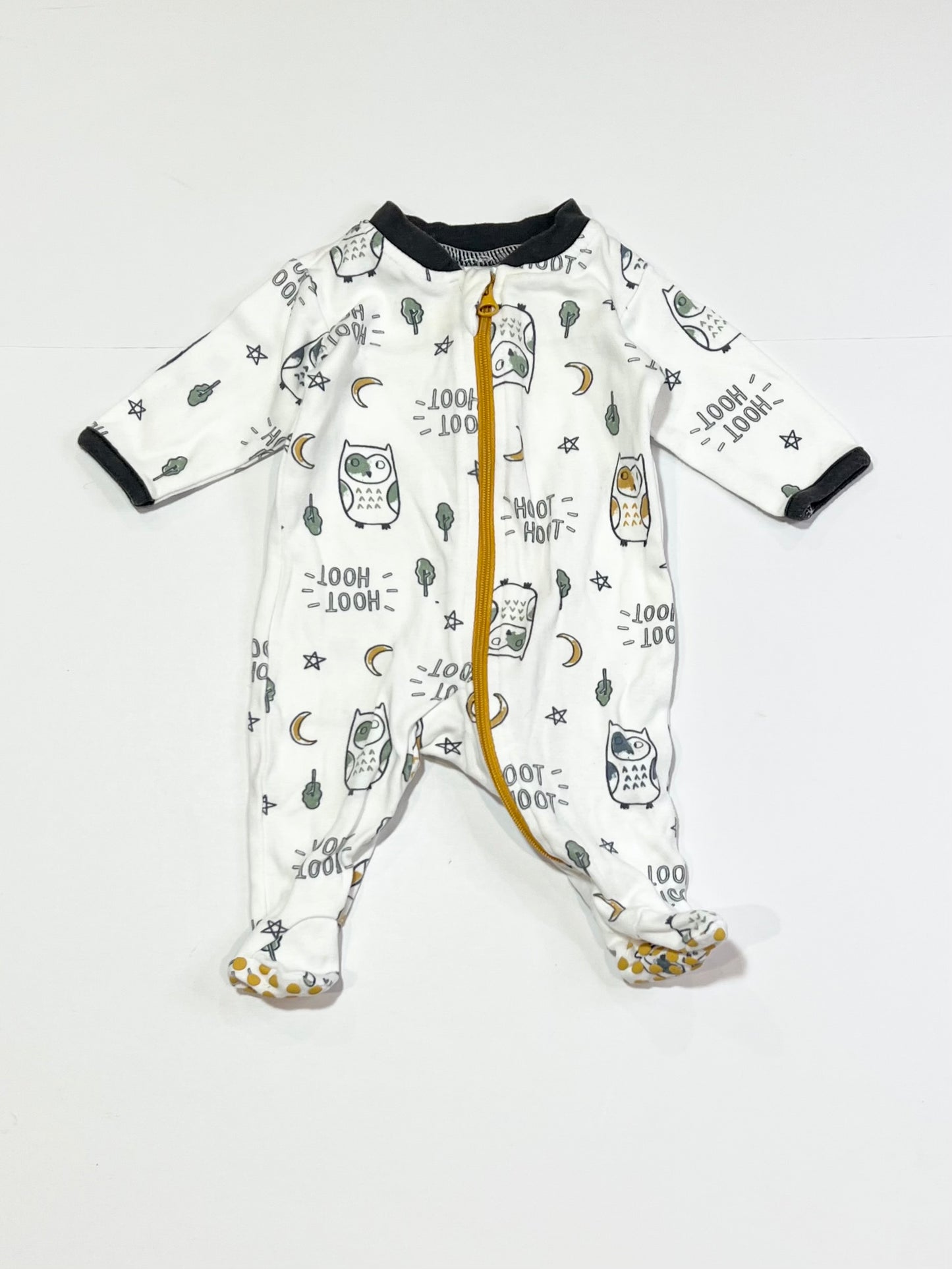 Owls zip onesie - Size 00000