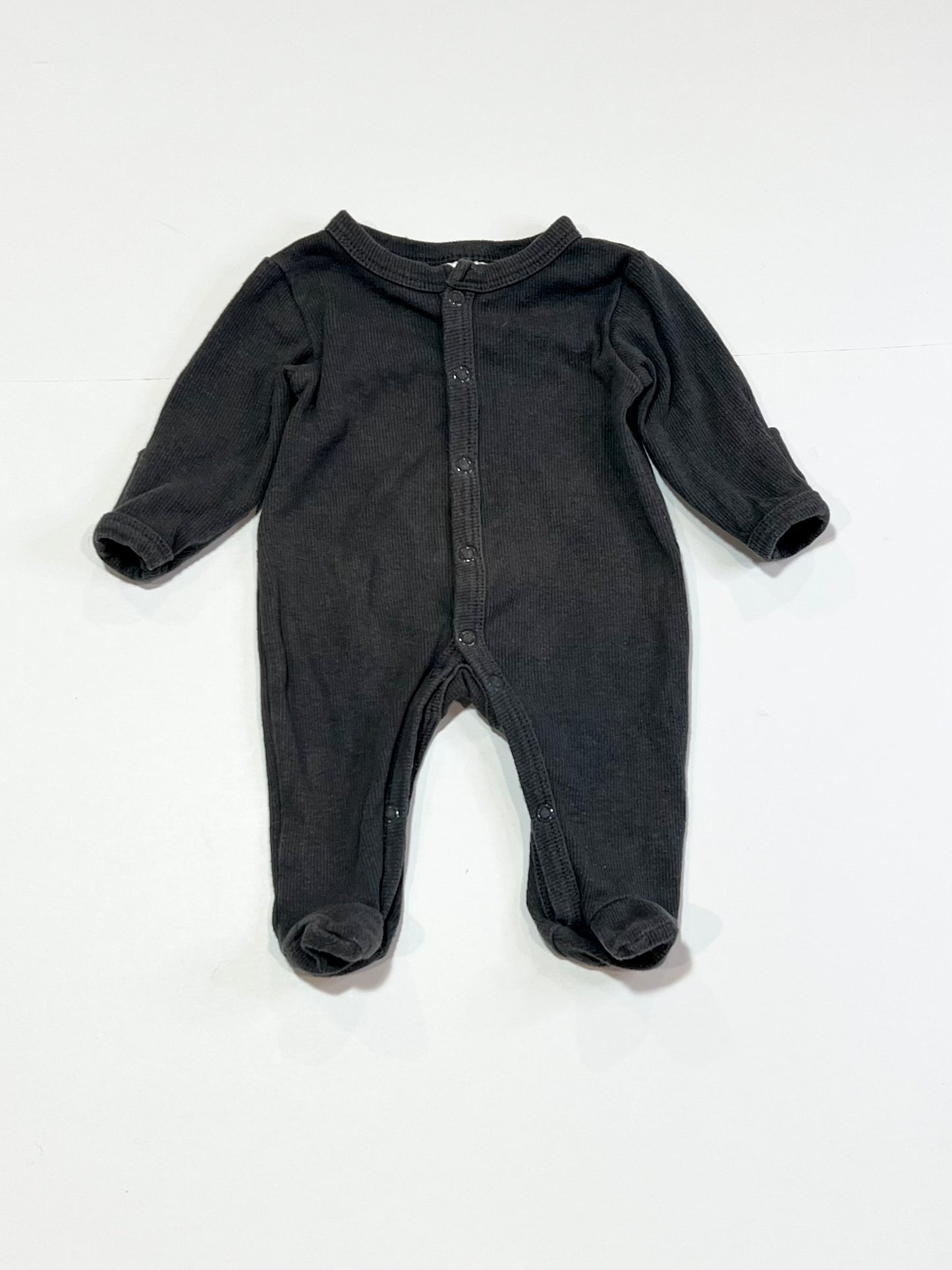 Grey ribbed onesie - Size 00000