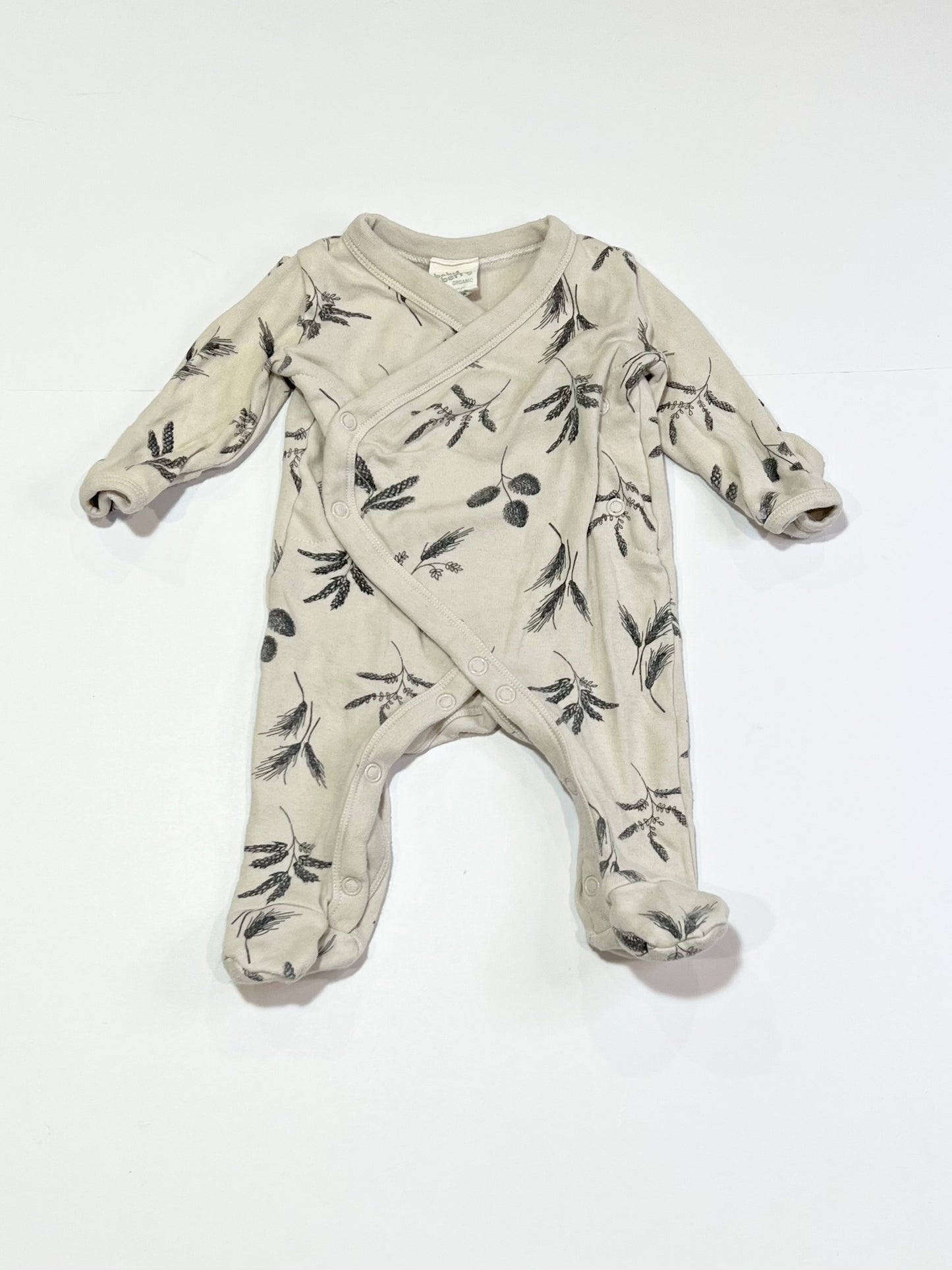 Tan leafy onesie - Size 00000