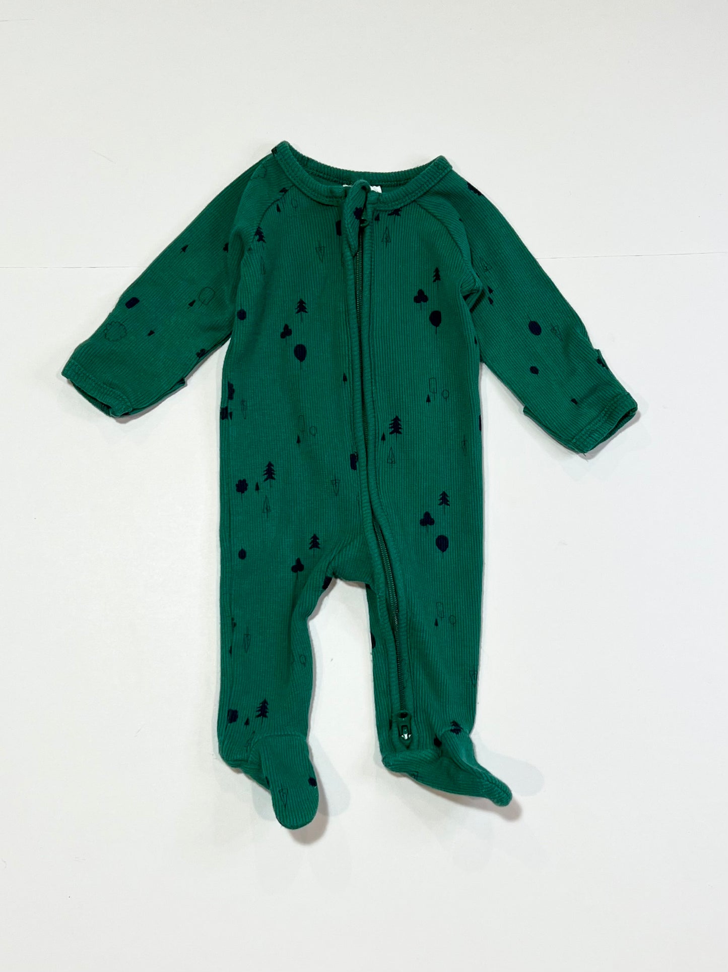 Ribbed zip onesie - Size 00000