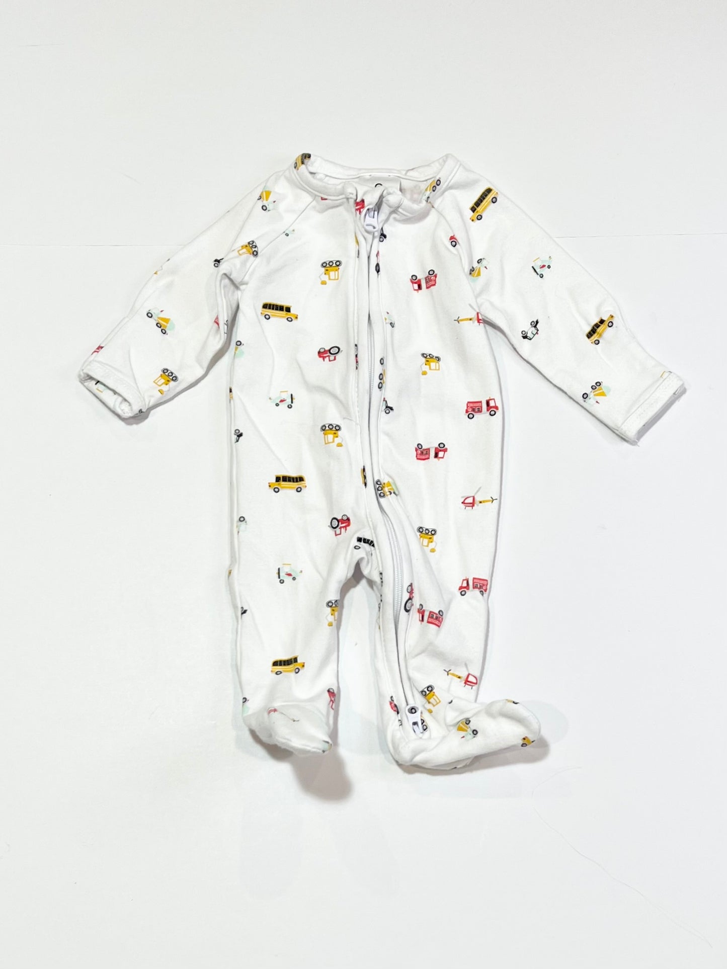 Vehicles zip onesie - Size 00000