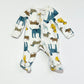 Ribbed dogs zip onesie - Size 00000