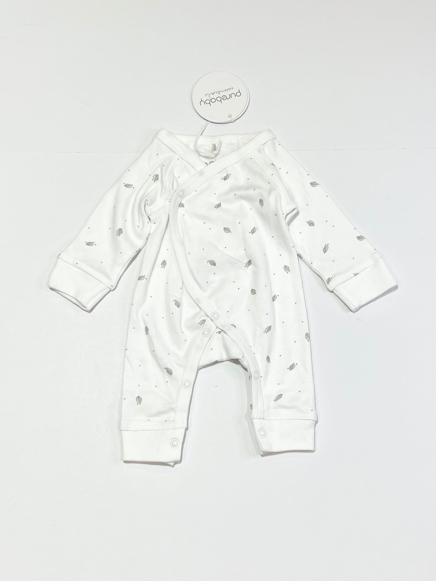Grey leaf onesie brand new - Size 000000