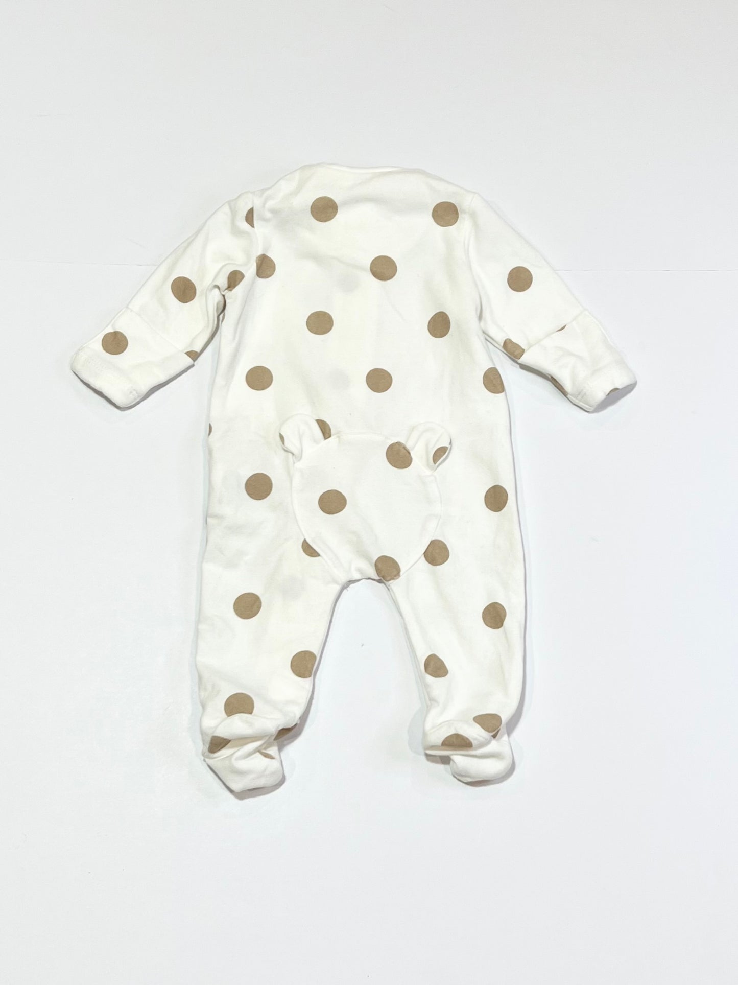 Spotty zip onesie - Size 00000