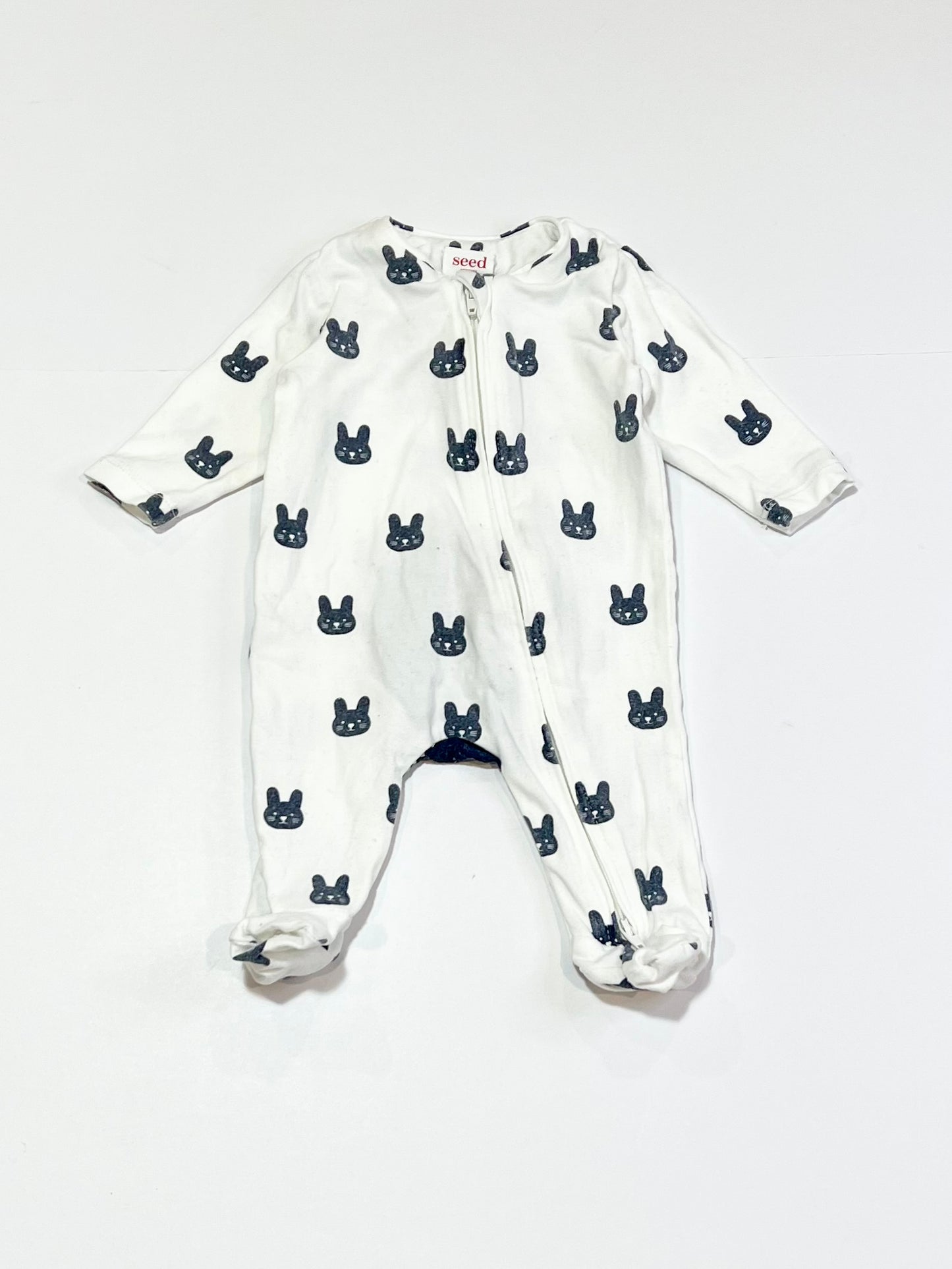 Bunny zip onesie - Size 00000