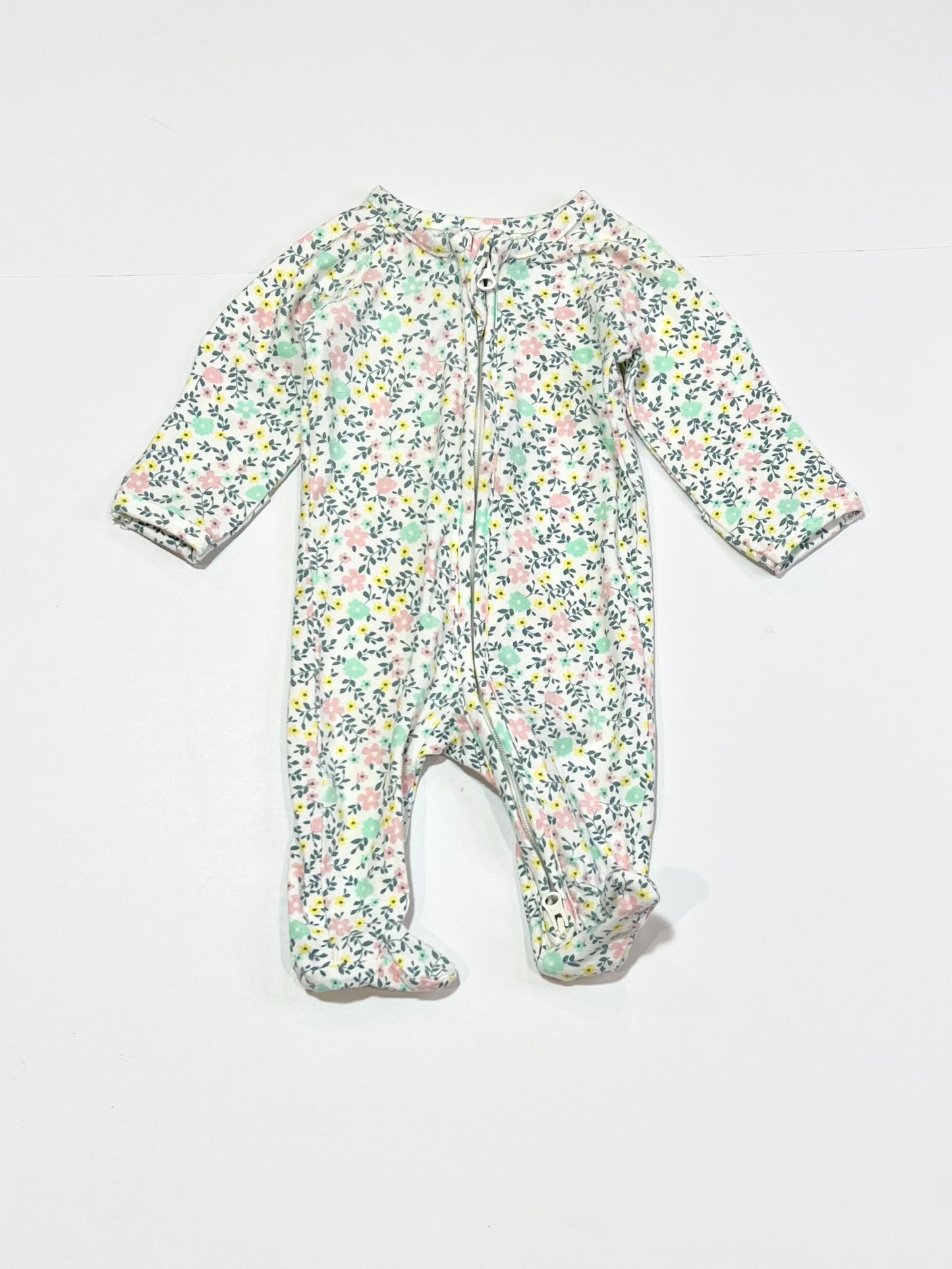 Floral zip onesie - Size 00000