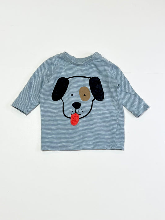 Striped puppy top - Size 000