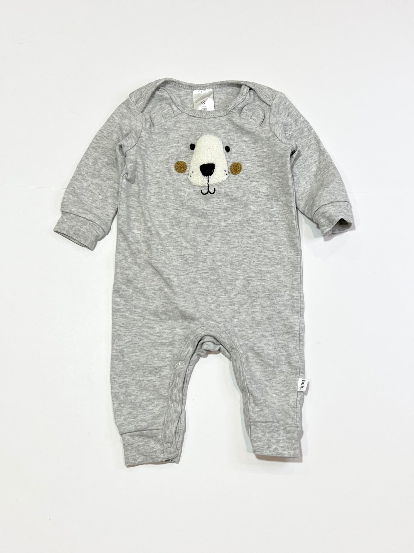 Grey bear onesie - Size 000