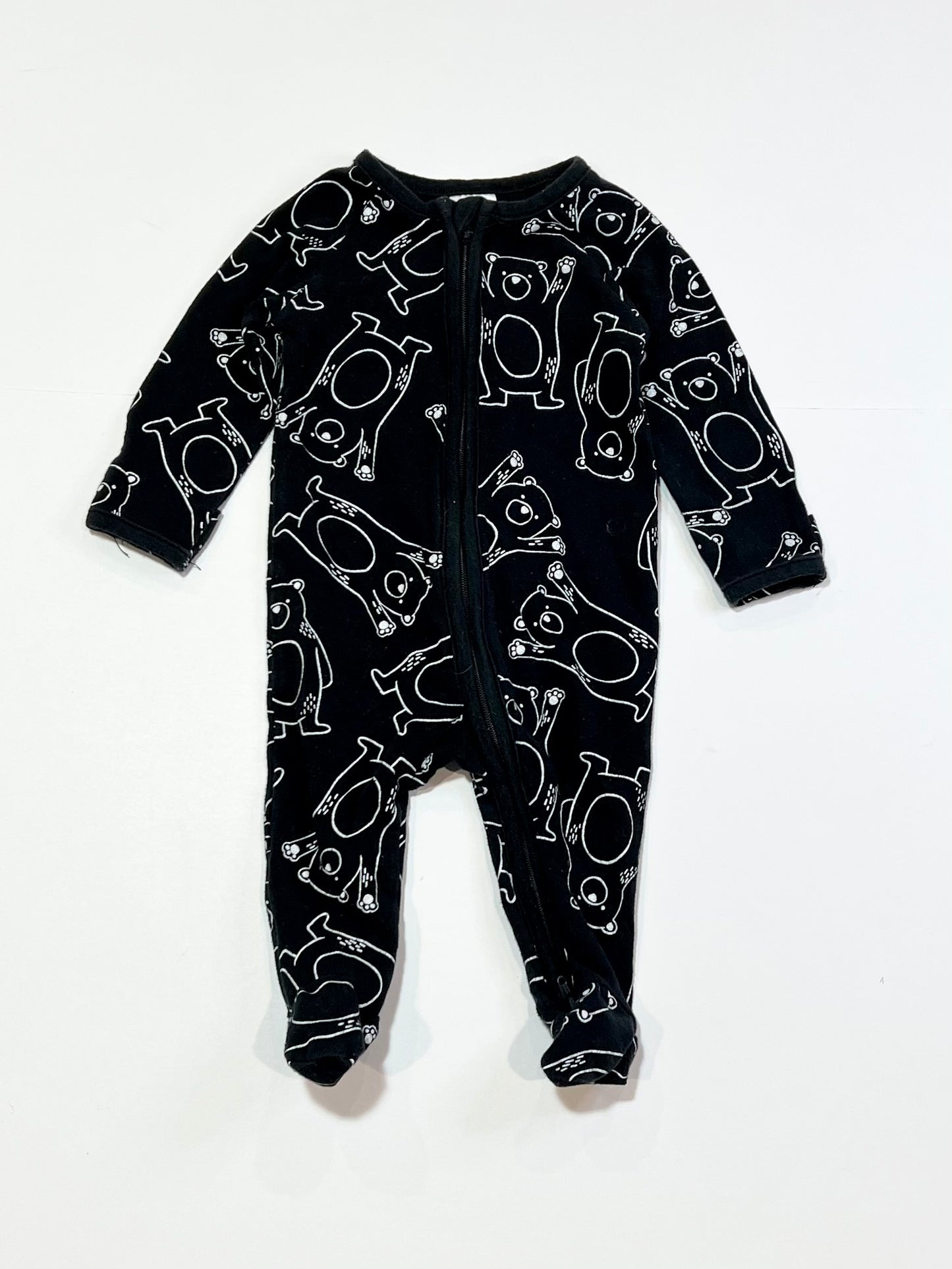 Bears zip onesie - Size 000