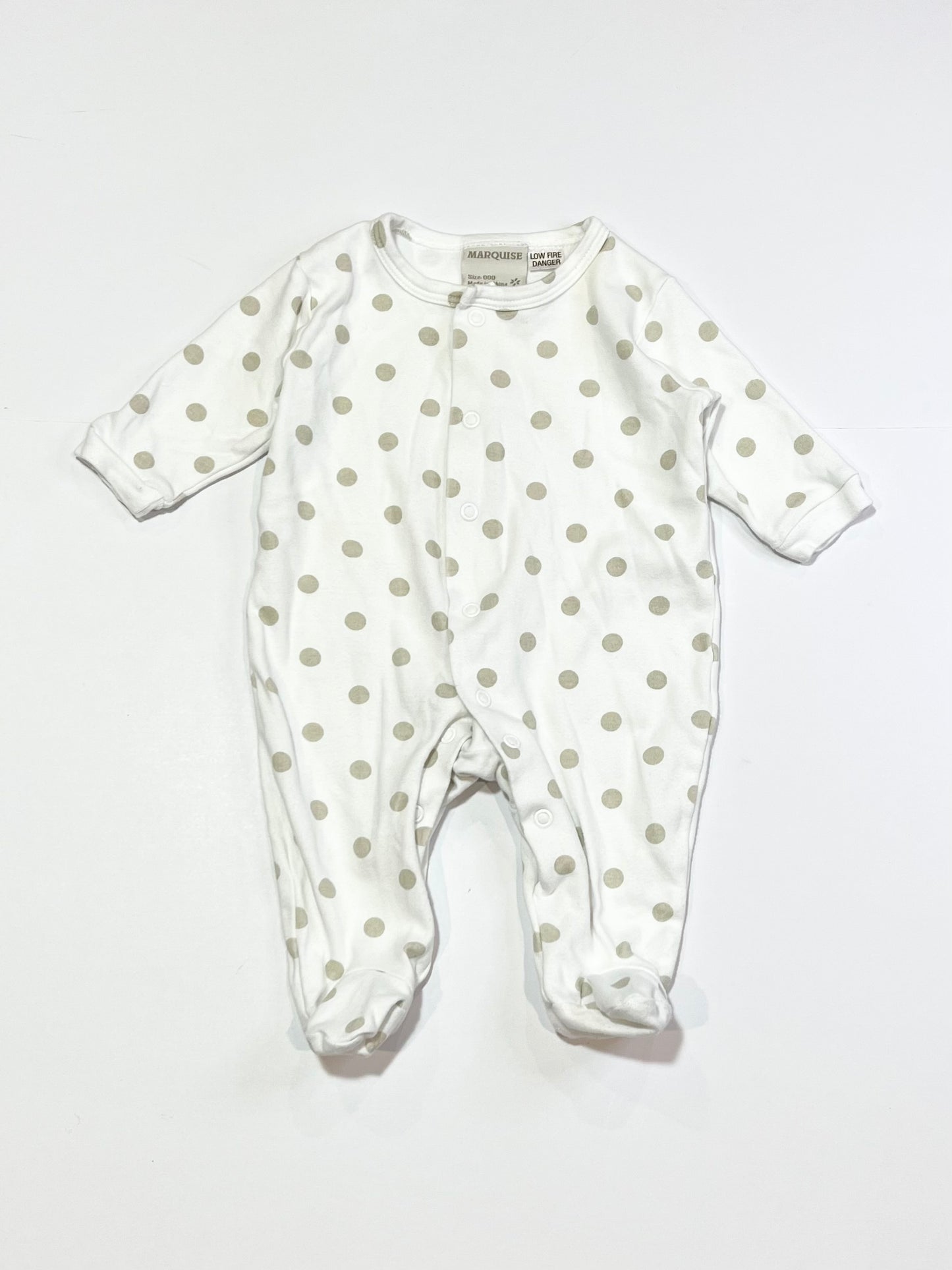 Grey spot onesie - Size 000