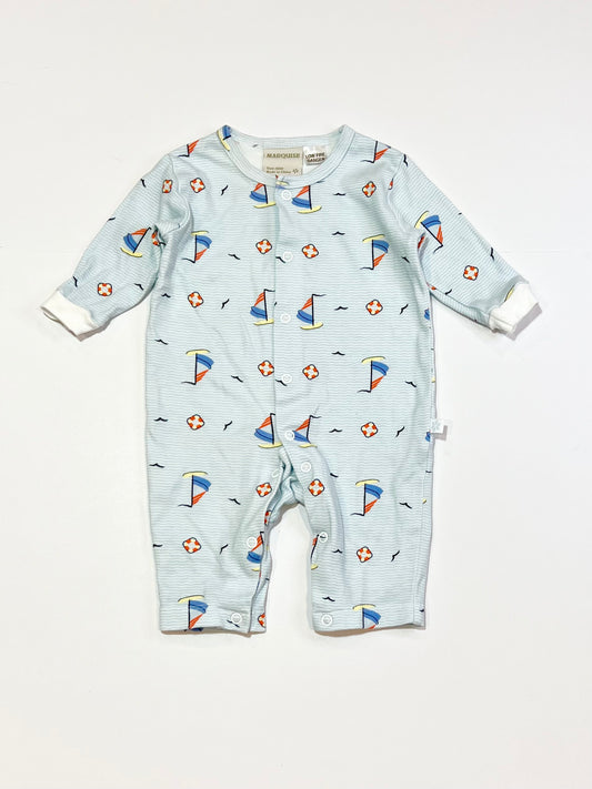 Sailboats onesie - Size 000