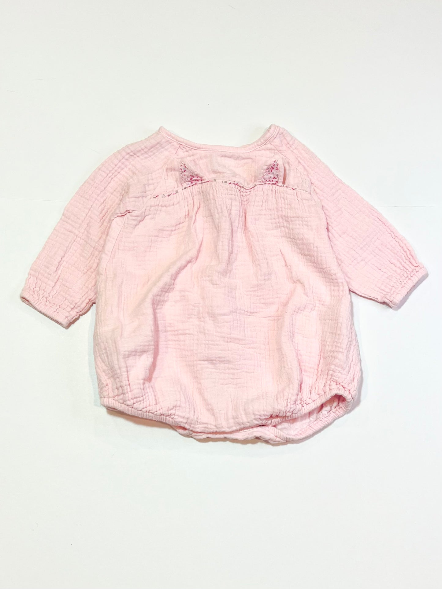 Pink bunny romper - Size 0