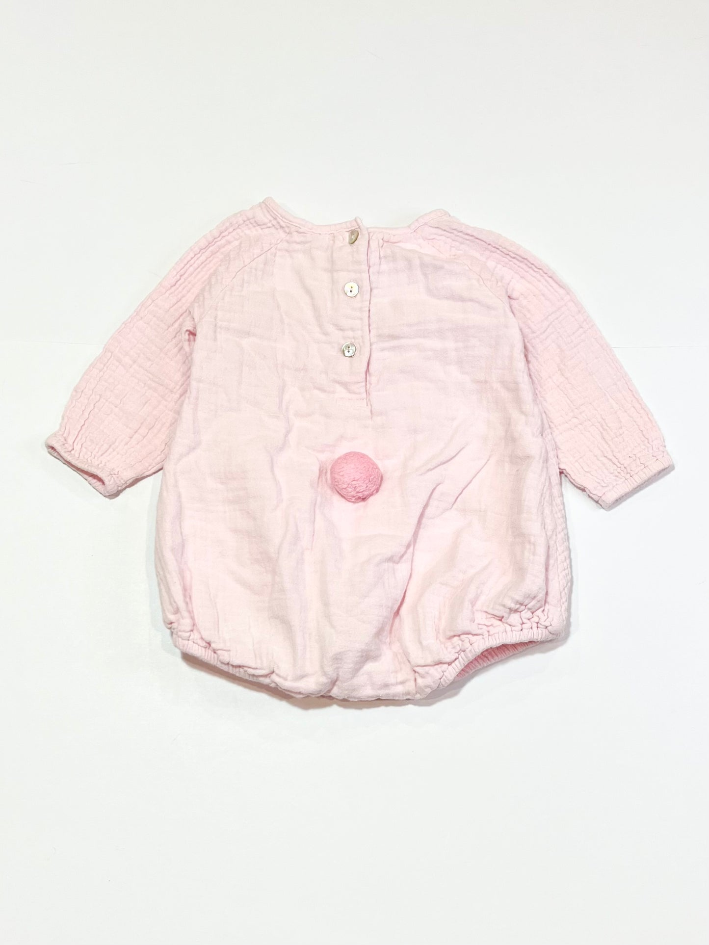 Pink bunny romper - Size 0