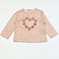 Pink roses heart top - Size 9-12 months
