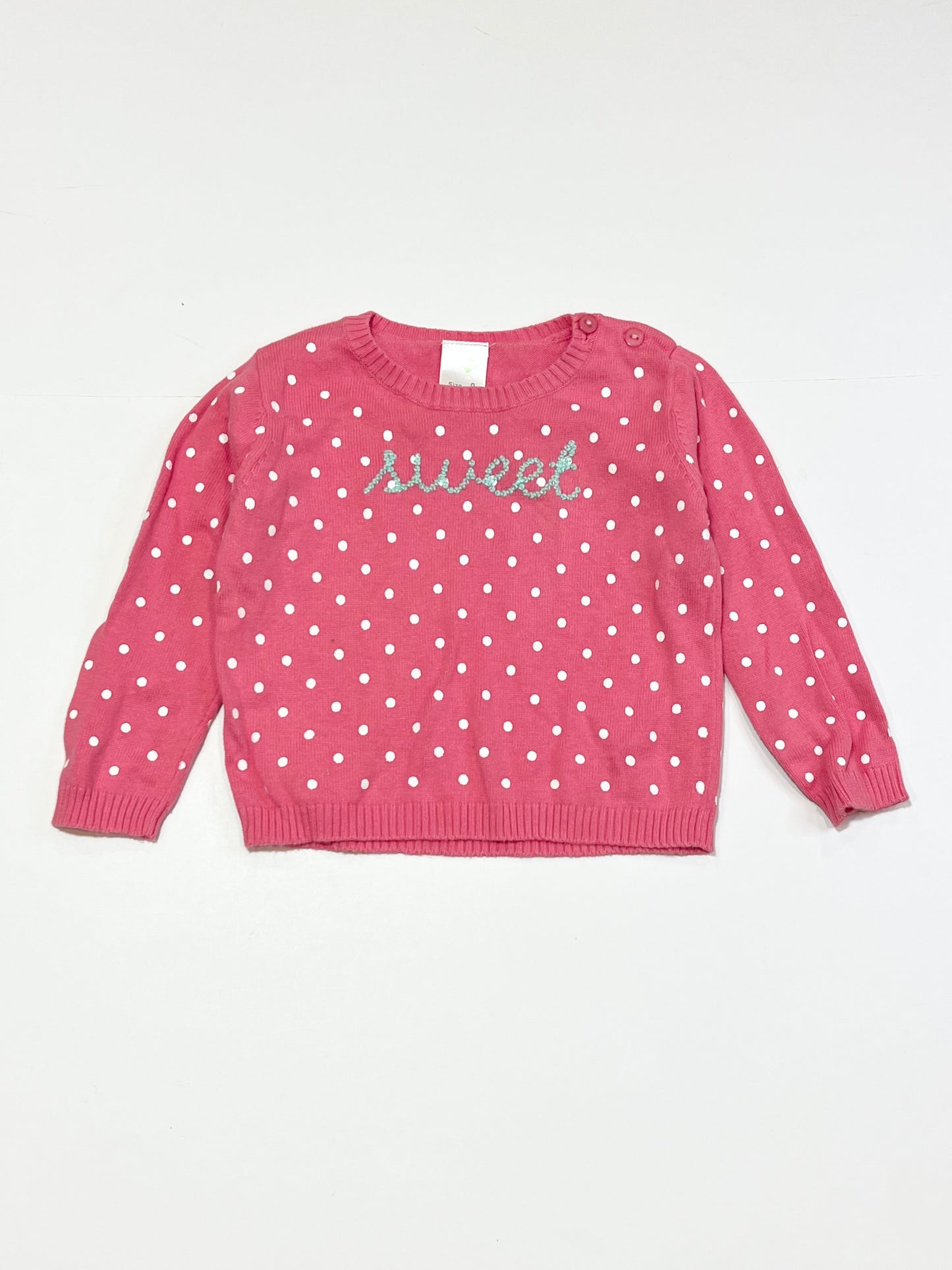 Spotty sweet jumper - Size 0