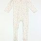 Pink animals zip onesie - Size 0