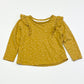 Spotty mustard top - Size 2