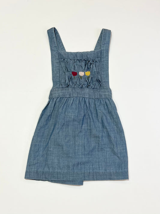 Chambray pinafore - Size 2