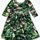 Floral jersey dress - Size 2-3