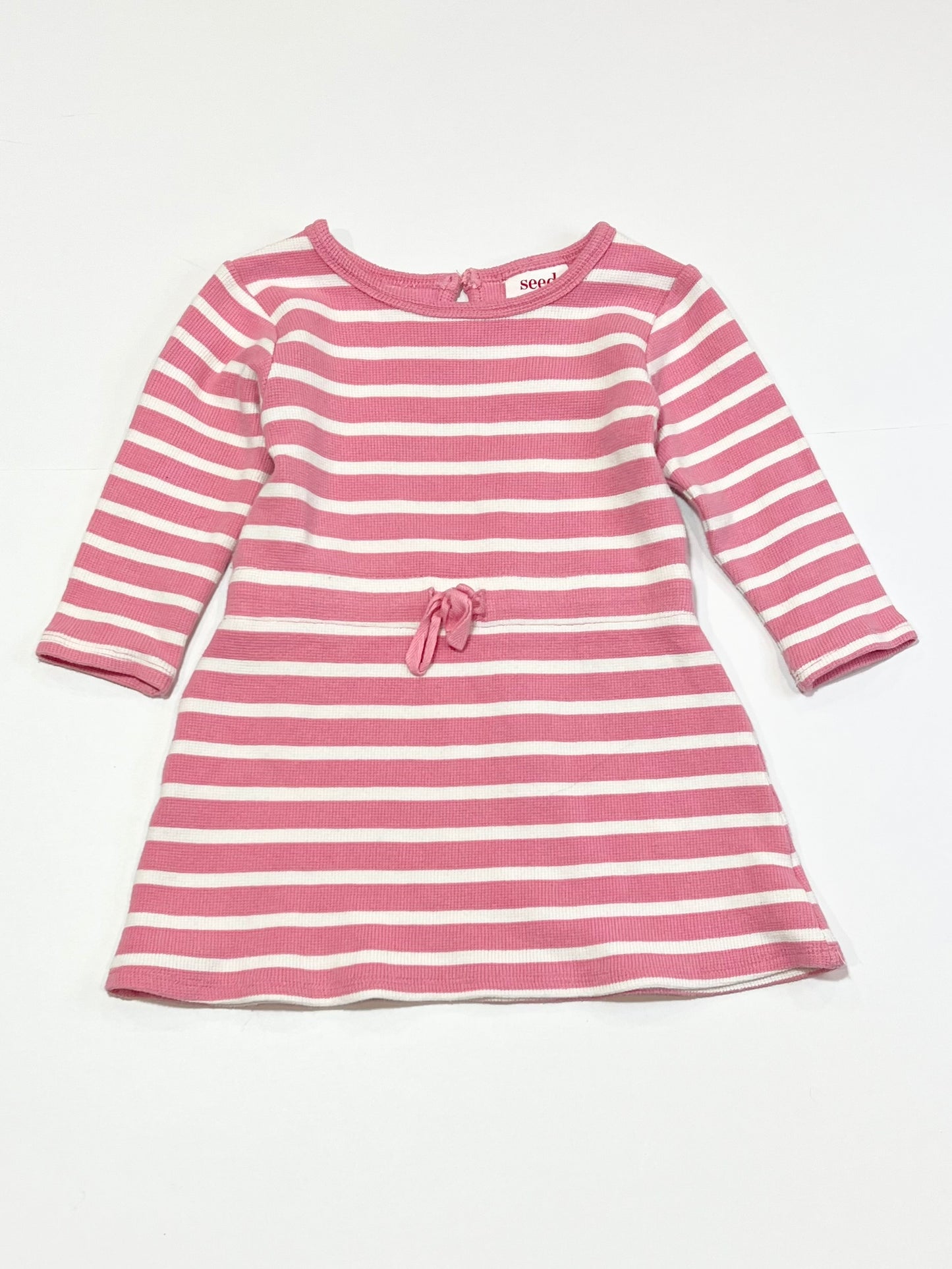 Striped ribbed dress - Size 2