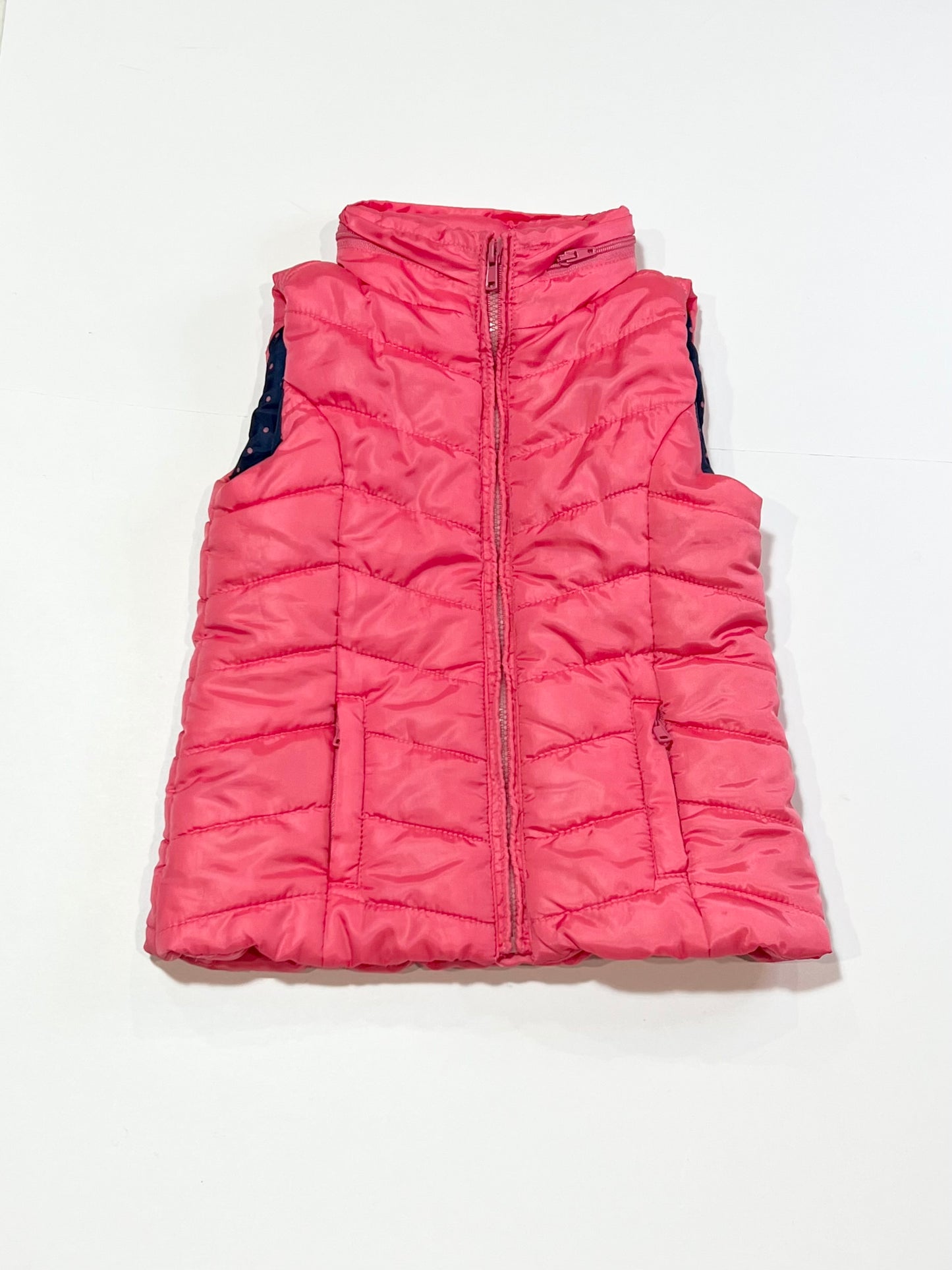 Pink puffer vest - Size 2