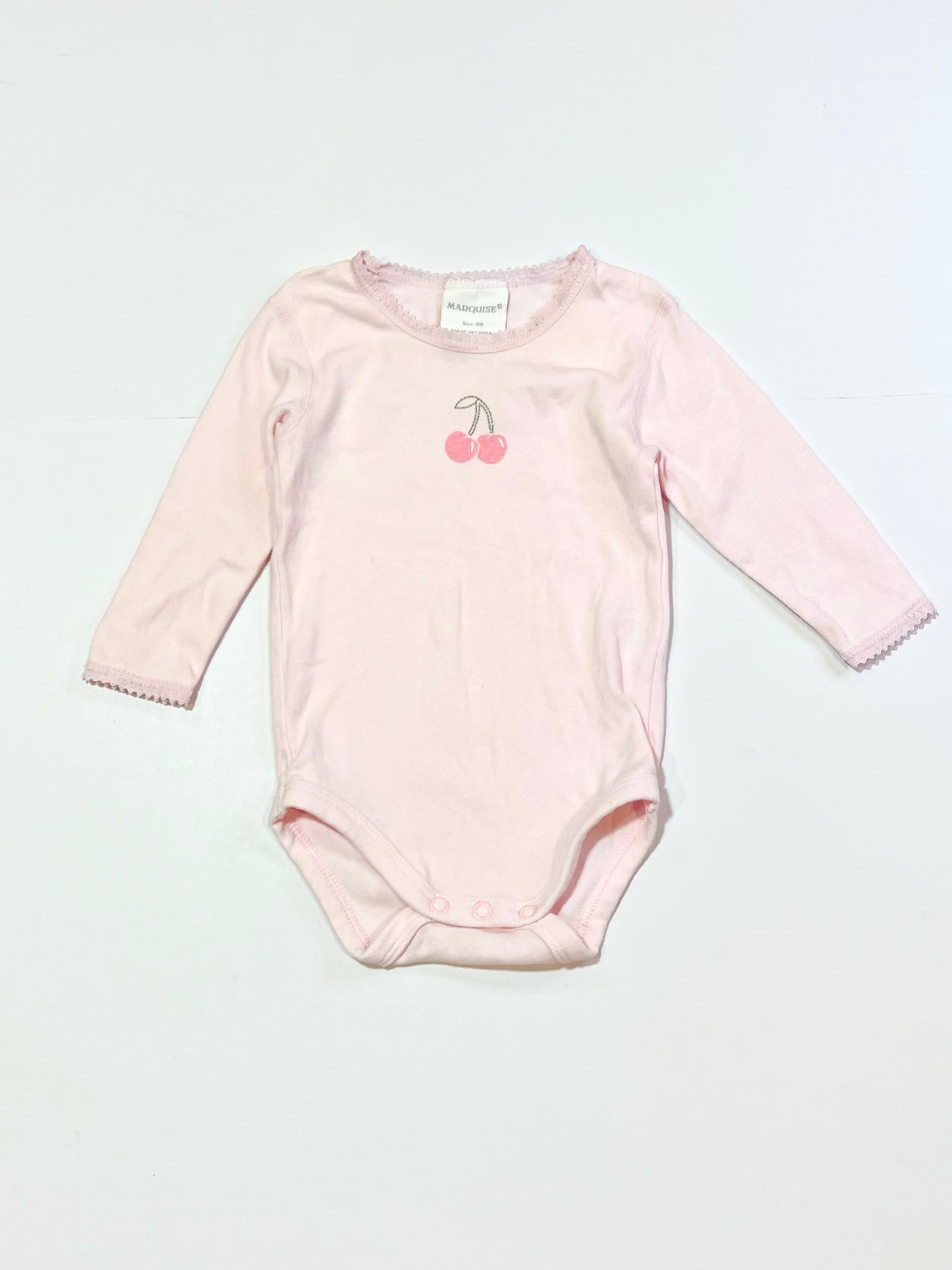 Pink cherries bodysuit - Size 00