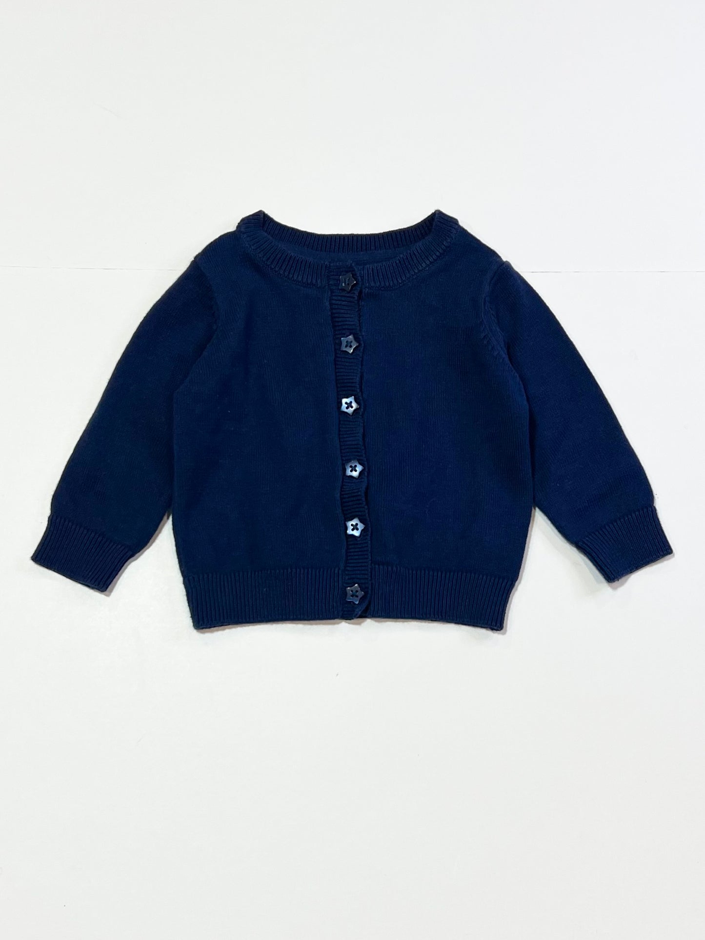 Navy star button cardigan - Size 00