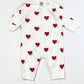 Red hearts onesie - Size 00