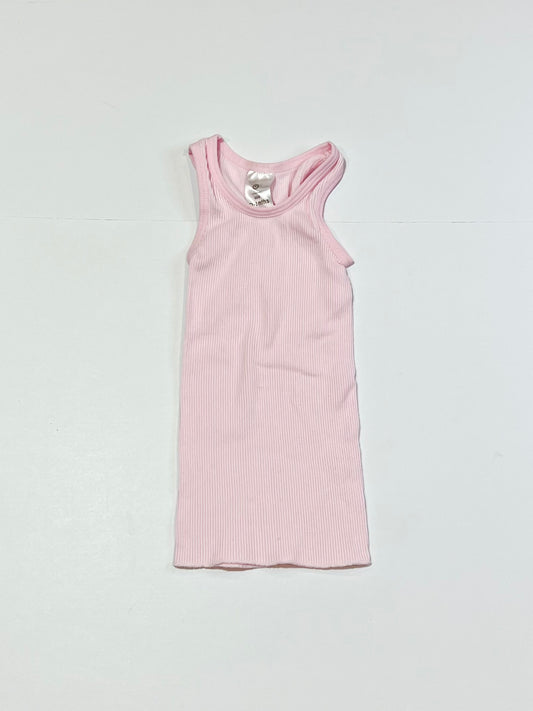 Ribbed pink singlet - Size 000