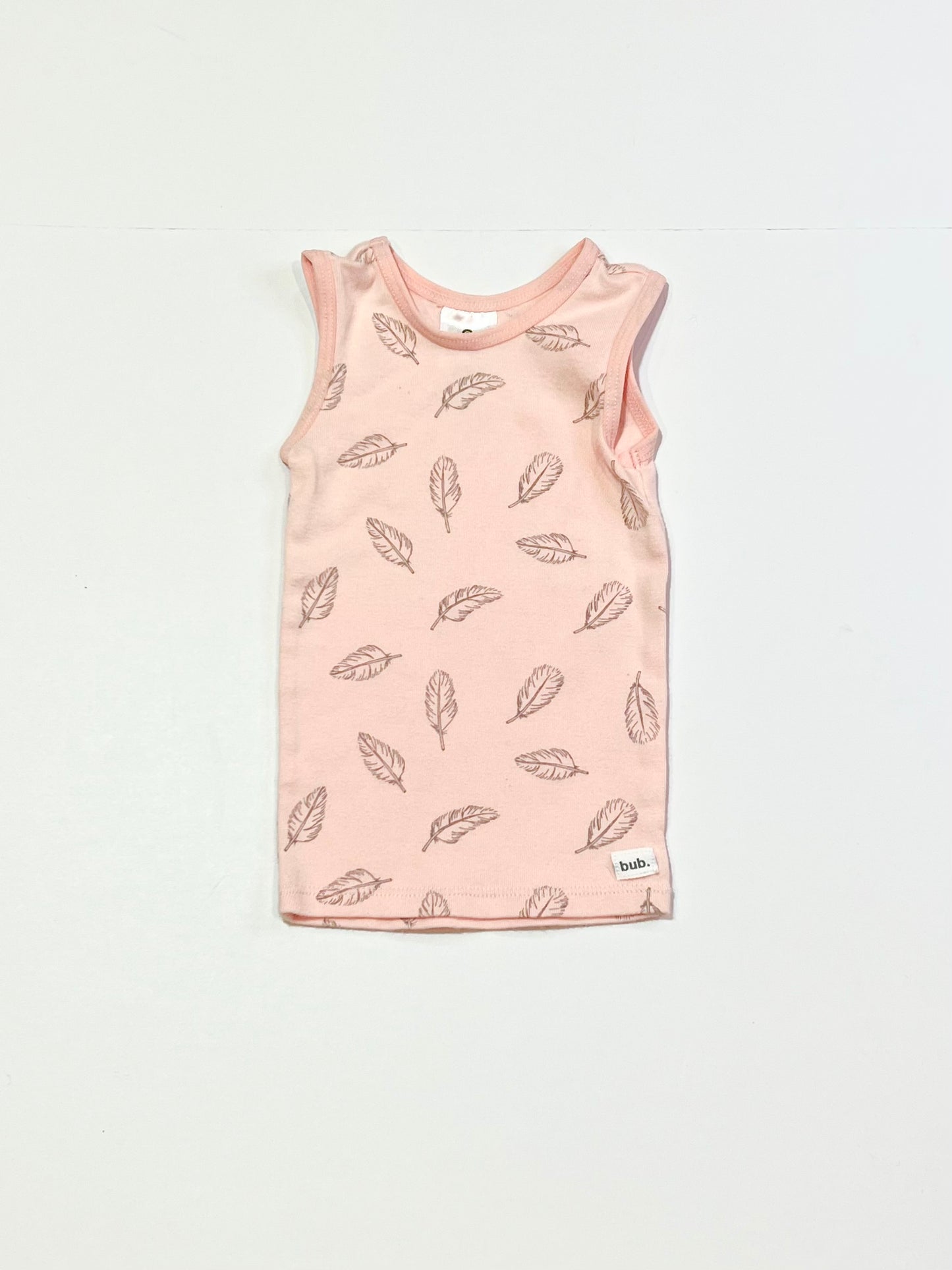 Pink feathers singlet - Size 000