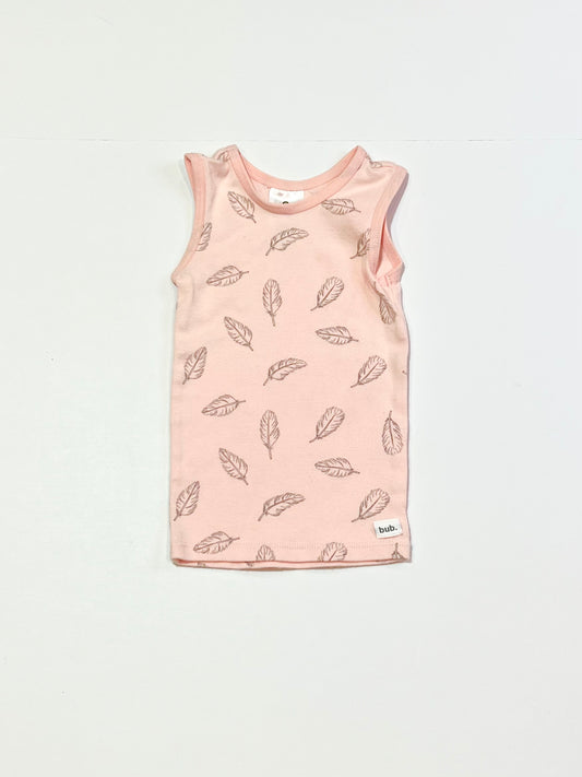 Pink feathers singlet - Size 000