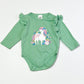 Green horse bodysuit - Size 000