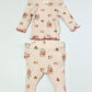 Floral bunny ribbed set - Size 000