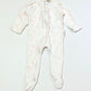 Pink feathers zip onesie - Size 000