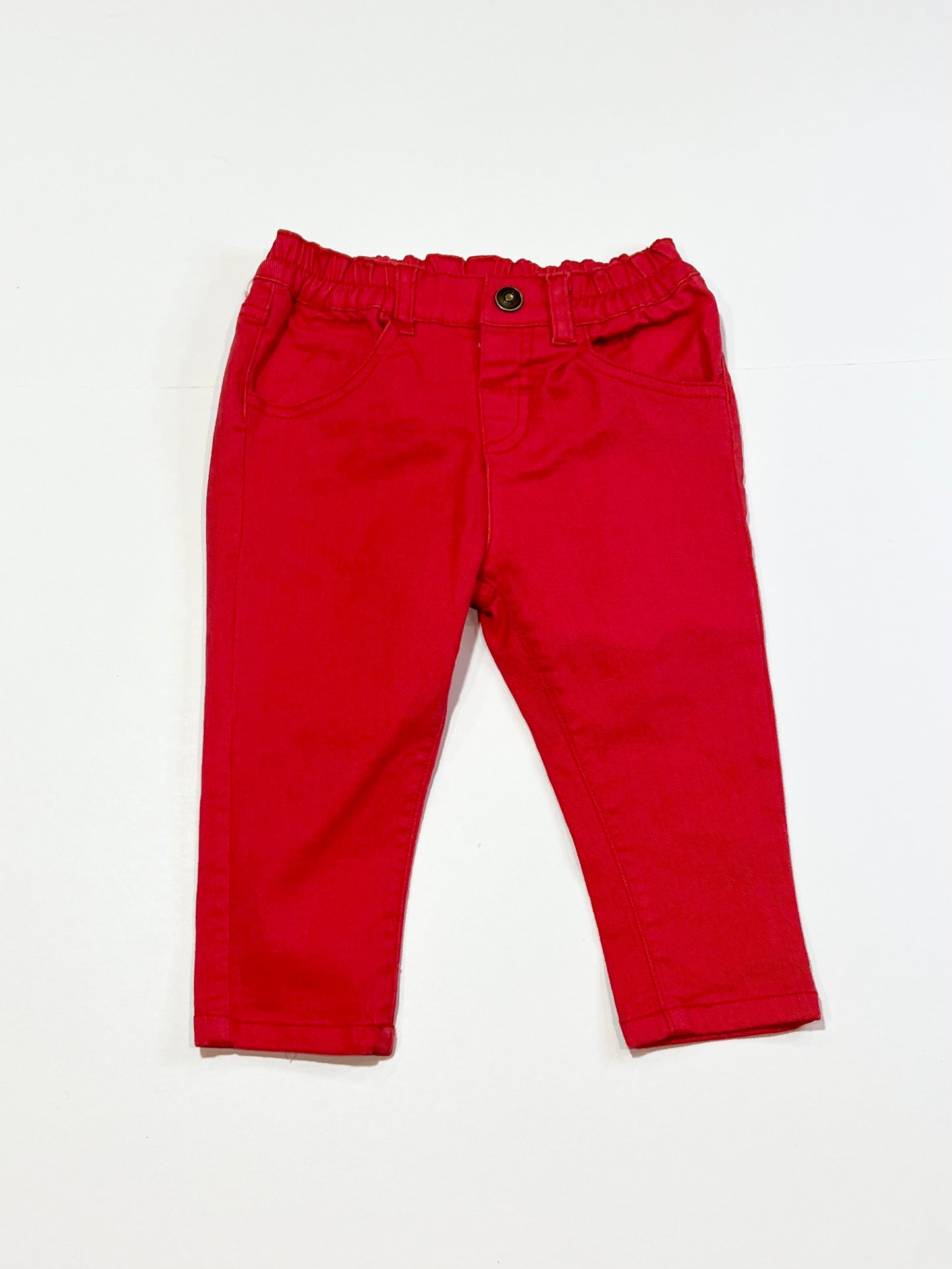 Red denim jeans - Size 1