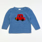Blue car knit jumper - Size 1