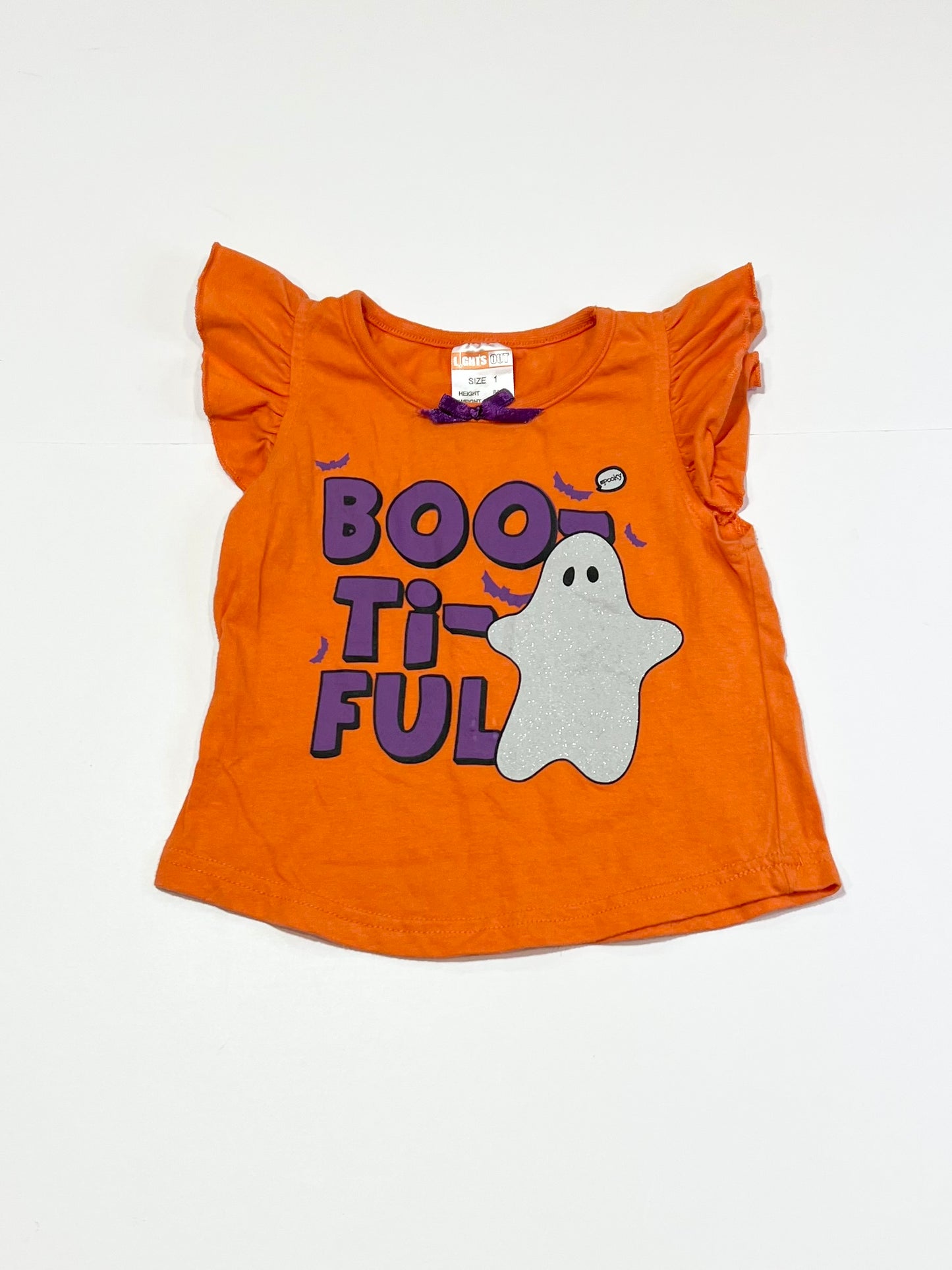 Glitter ghost tee - Size 1