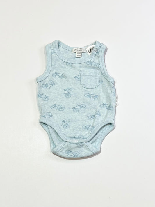 Blue bikes bodysuit - Size 0000