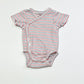 Striped cross-over bodysuit - Size 0000