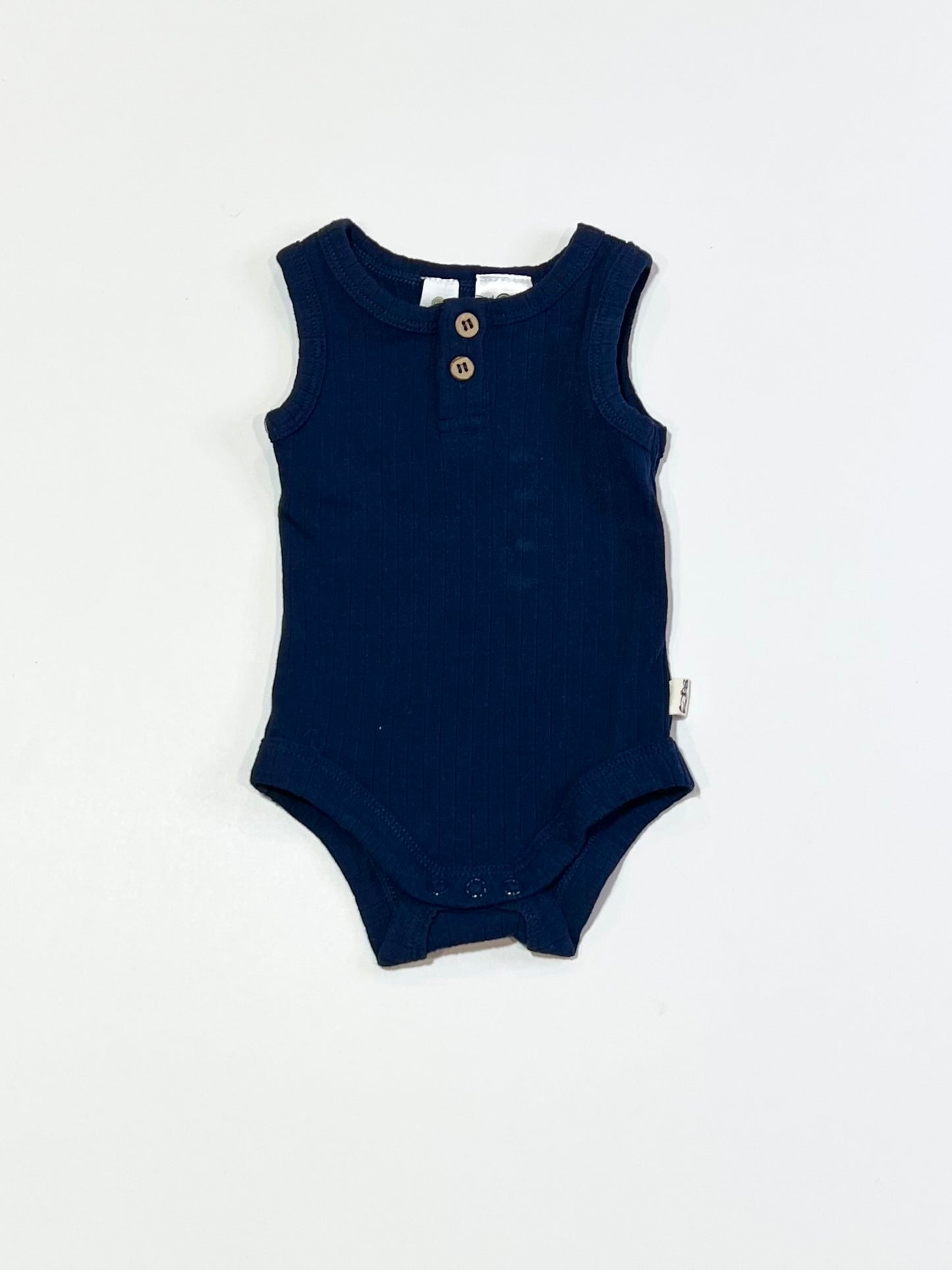 Navy ribbed set - Size 0000