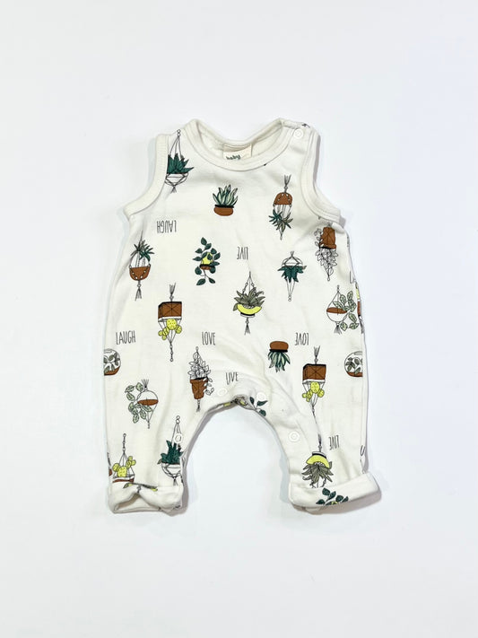 Plants romper - Size 0000