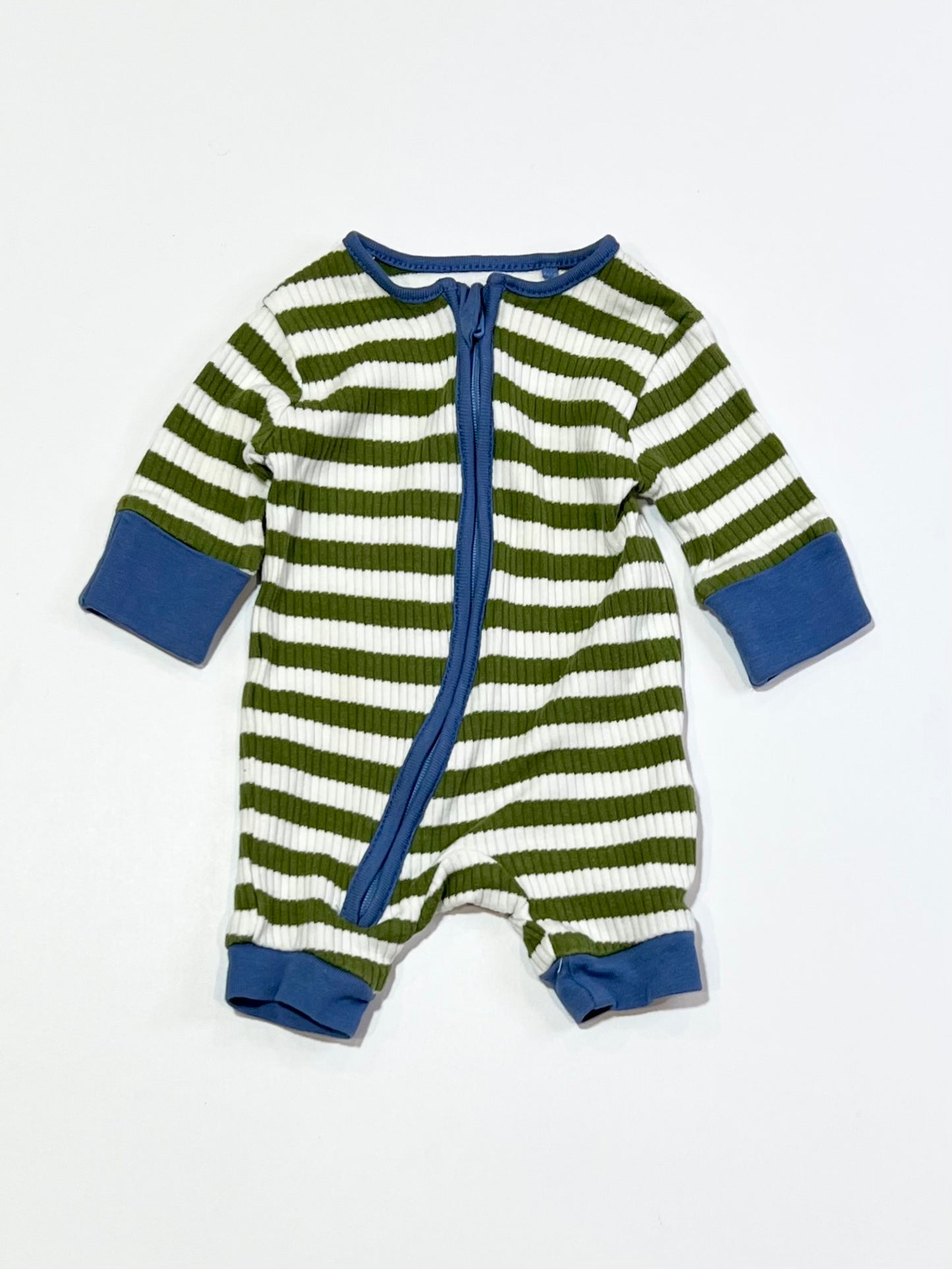 Striped ribbed romper - Size 0000
