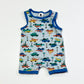 Driving dinos romper - Size 0000