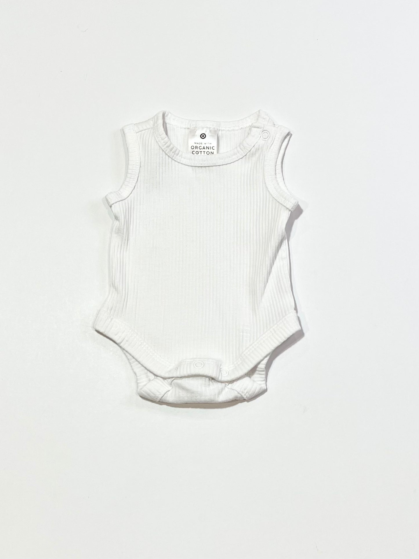 White ribbed bodysuit - Size 00000