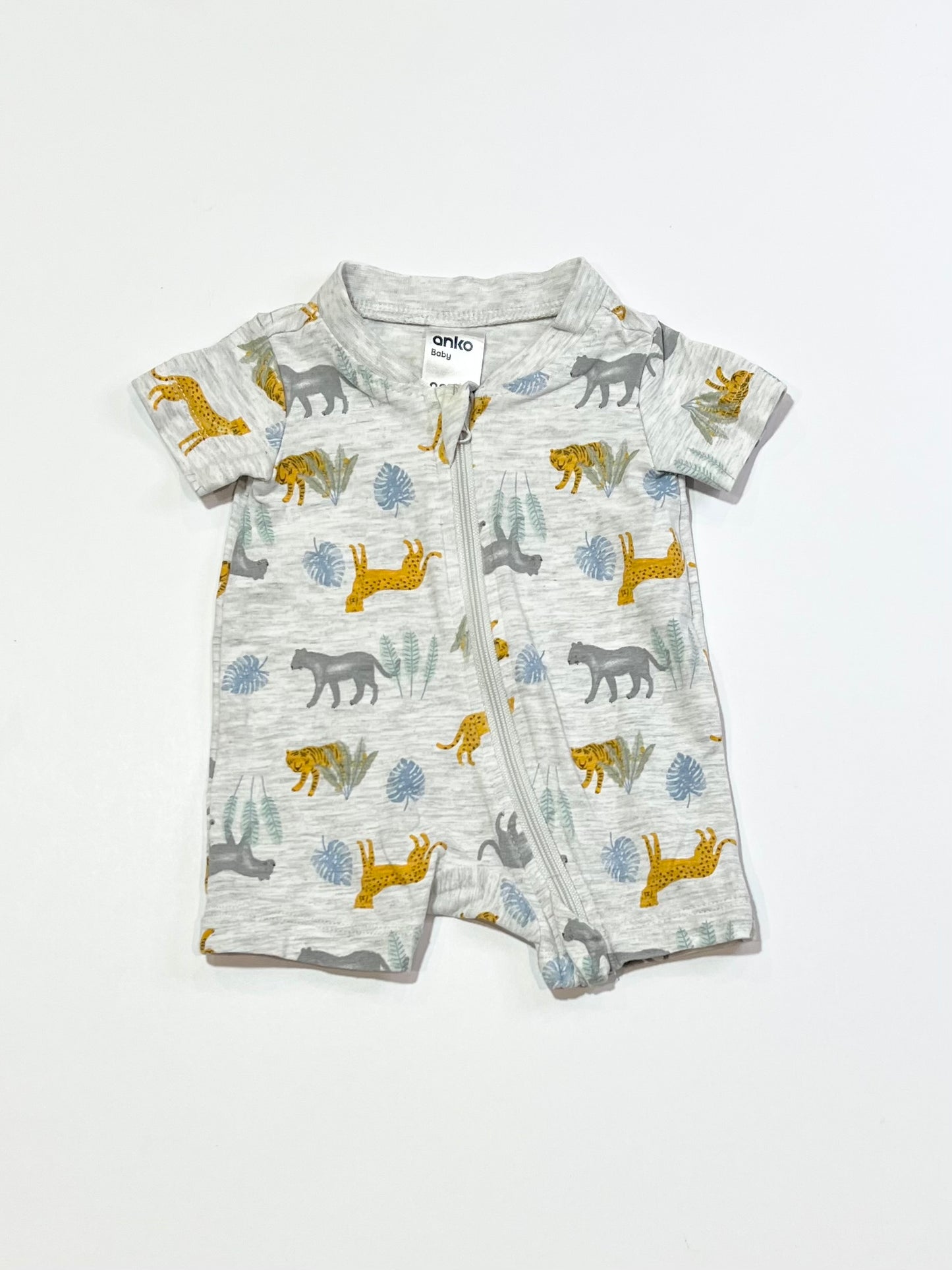 Cats zip romper - Size 00000