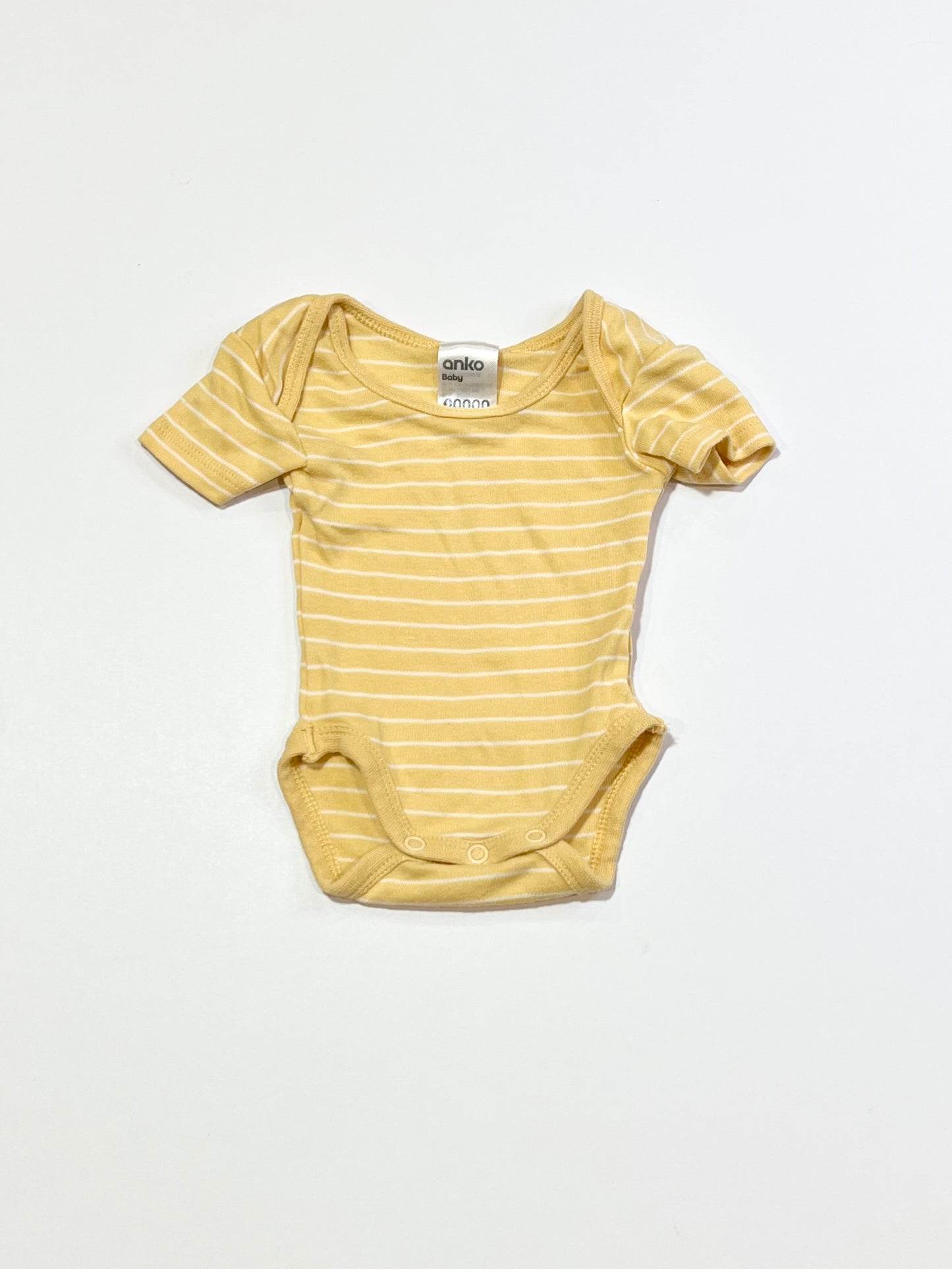 Yellow striped bodysuit - Size 00000
