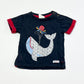 Navy whale tee - Size 000