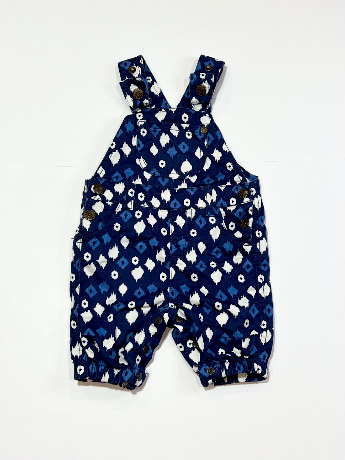 Blue splotch overalls - Size 000
