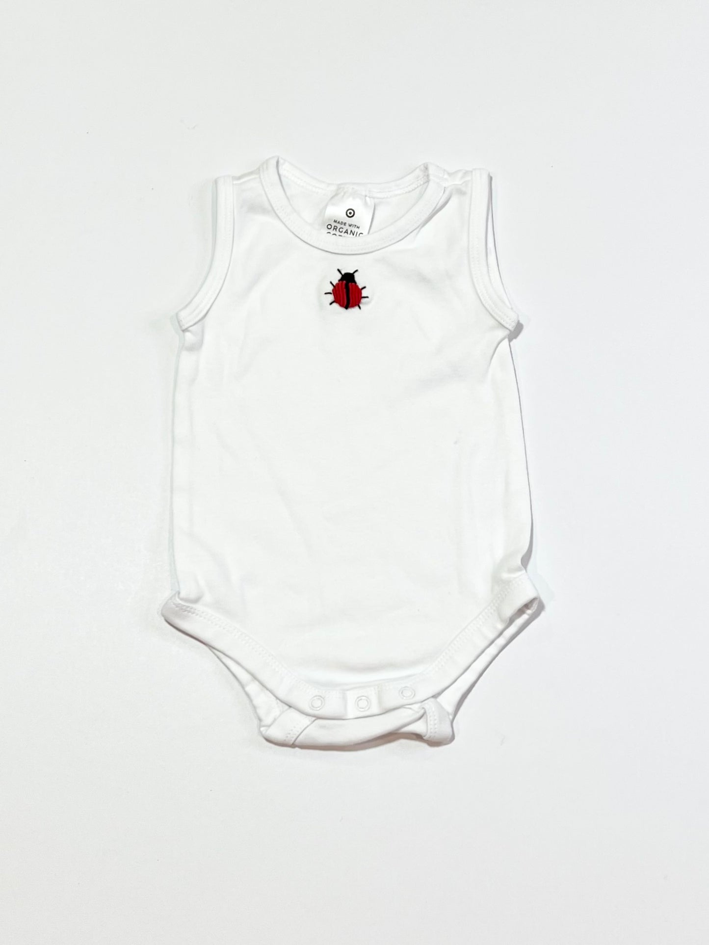 White ladybug bodysuit - Size 000