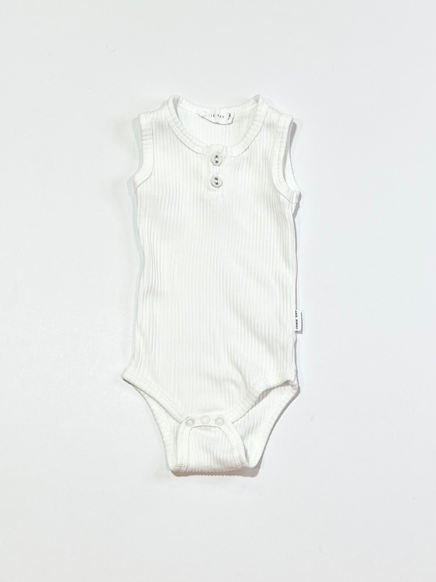 White ribbed bodysuit - Size 000
